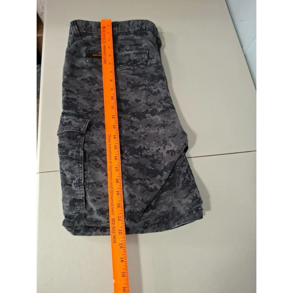 Ariat M4 Rebar Relaxed Fit Cargo Digital Camo Shirts Size 32